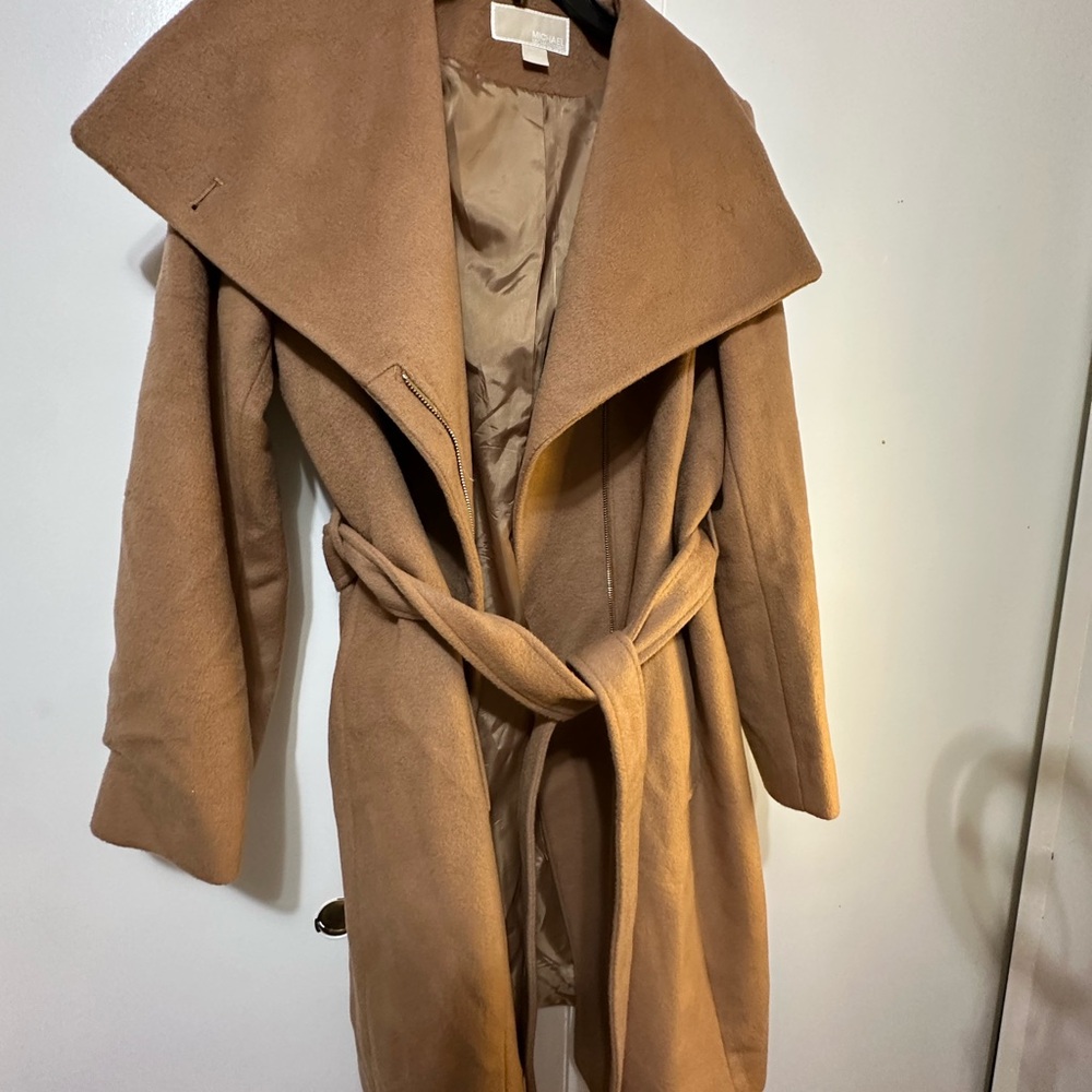 Michaels Tan Wool Coat